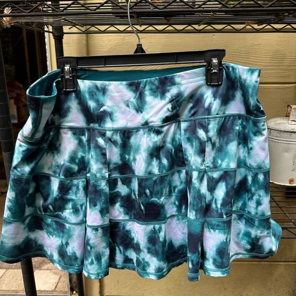 IDEOLOGY Teal Tye-Dye Women’s Active Swim Flounce Skort Plus Size XL EUC - Picture 2 of 11